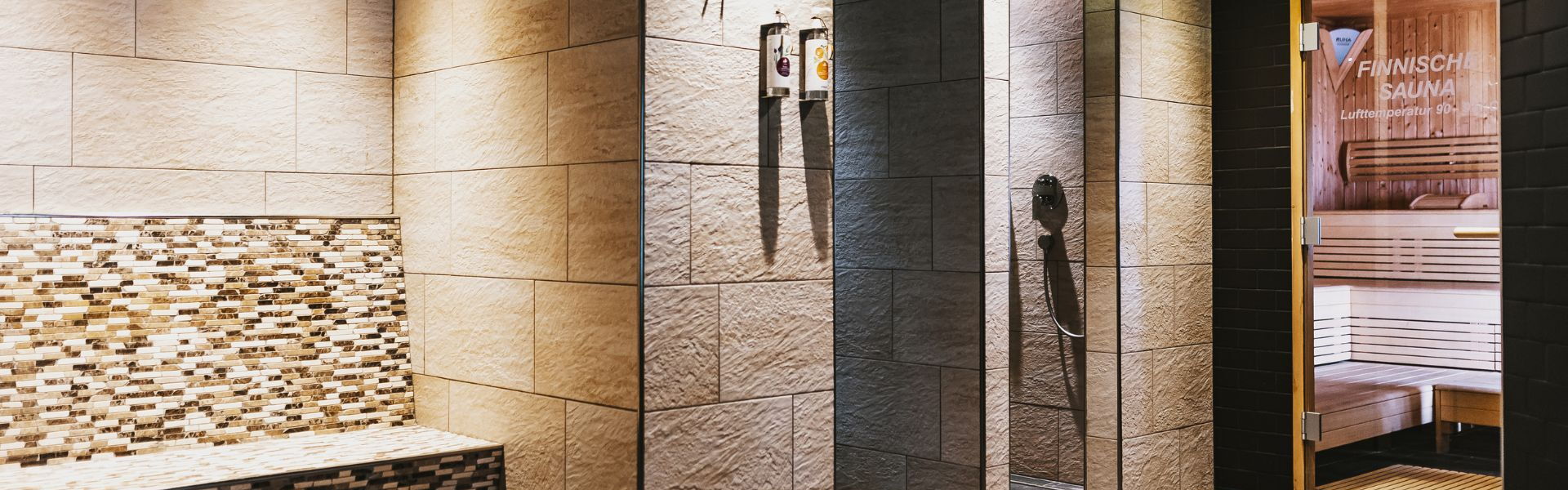 Wellness area with Finnish sauna
